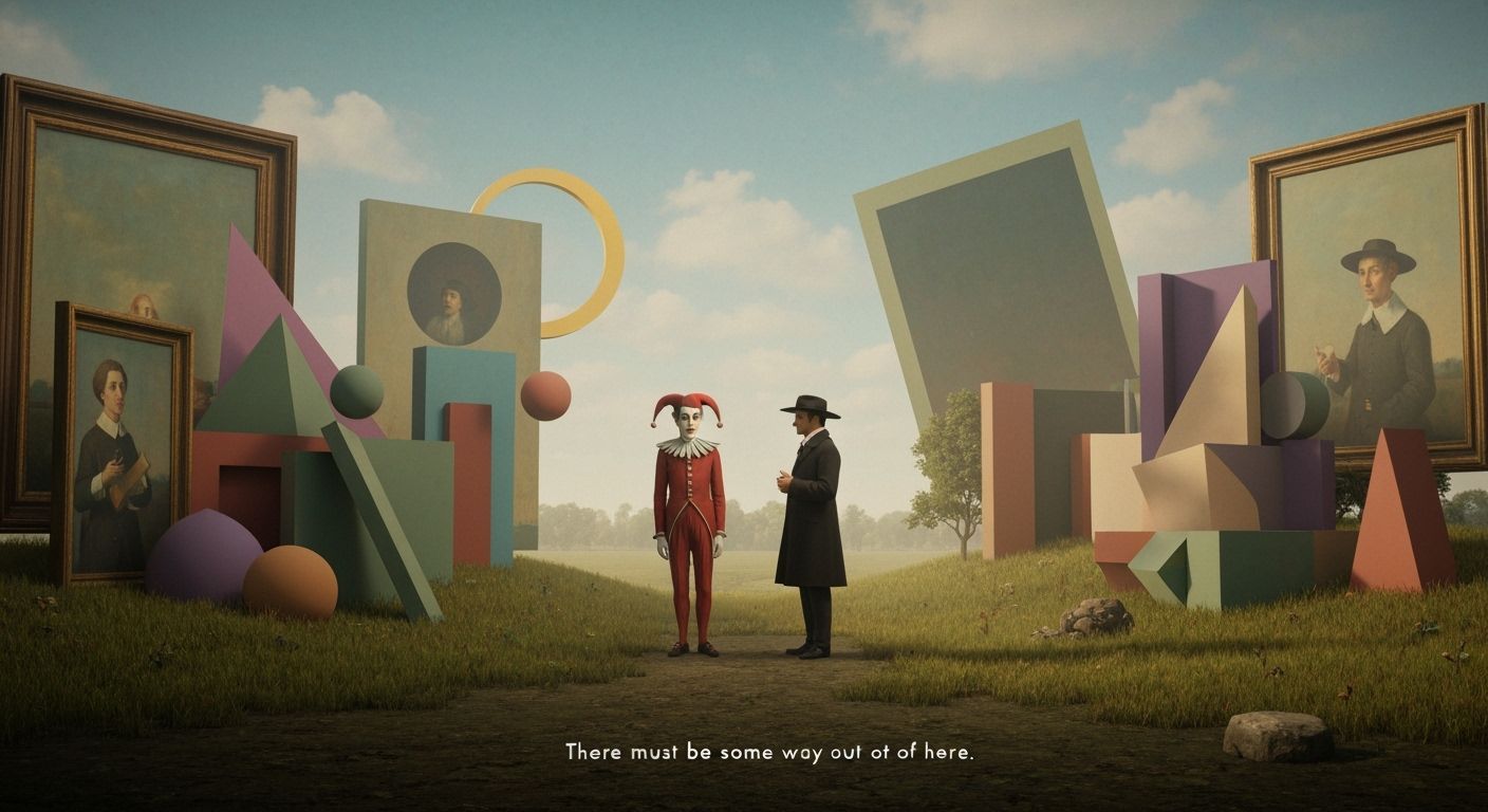 Surreal Belgian Landscape of Joker and Thief