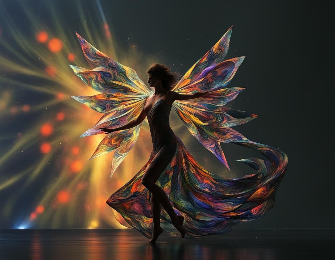 Graphic Arabesque: Teardrop Explodes in Prismatic Wind