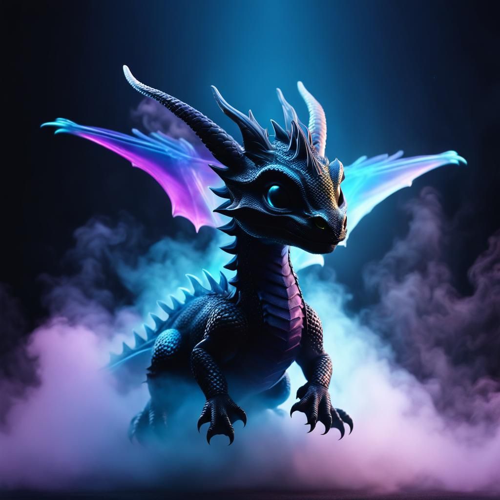 Ethereal Fog Dragon in Flight