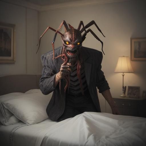 Horrifying Insect Demon Screaming in Dream