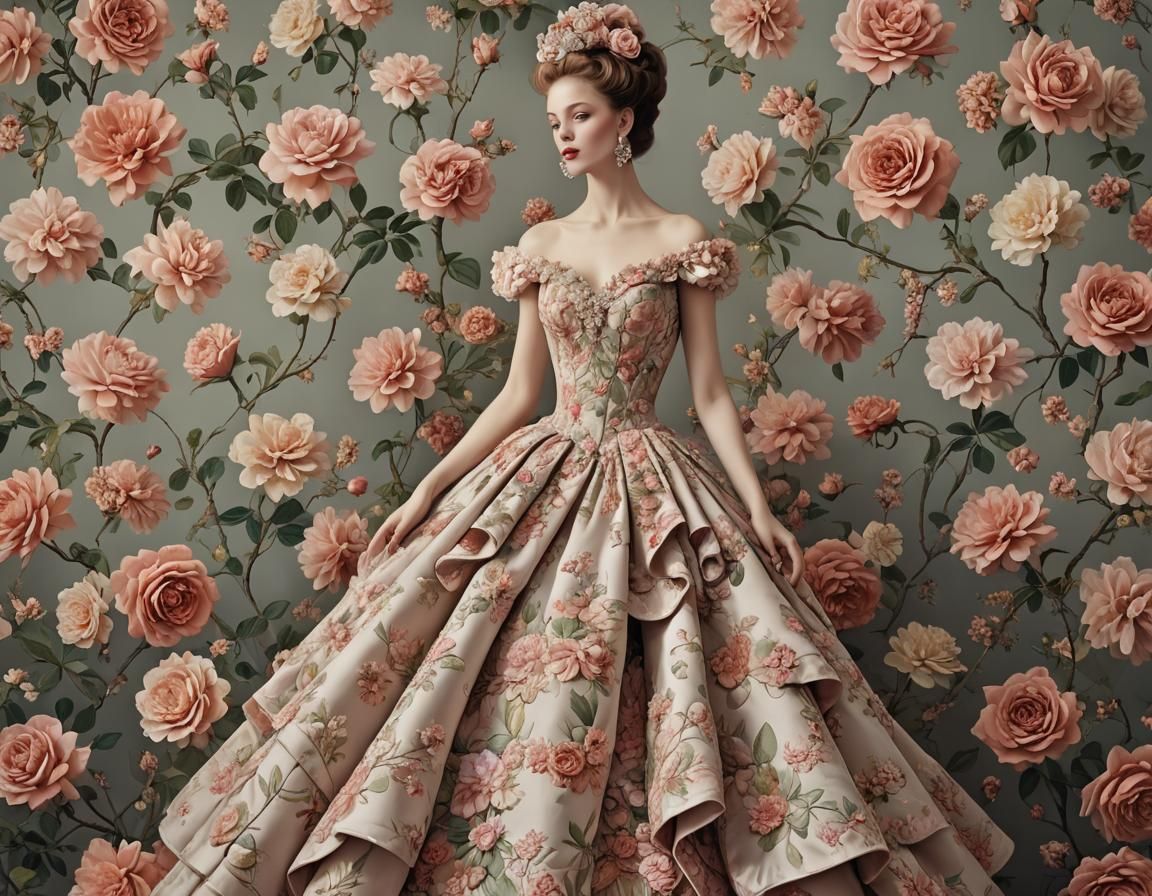 Glamorous Helioceras-Inspired Fashion Portrait