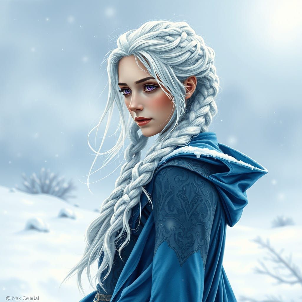 Enchanting Winter Portrait of a Fantasy Queen