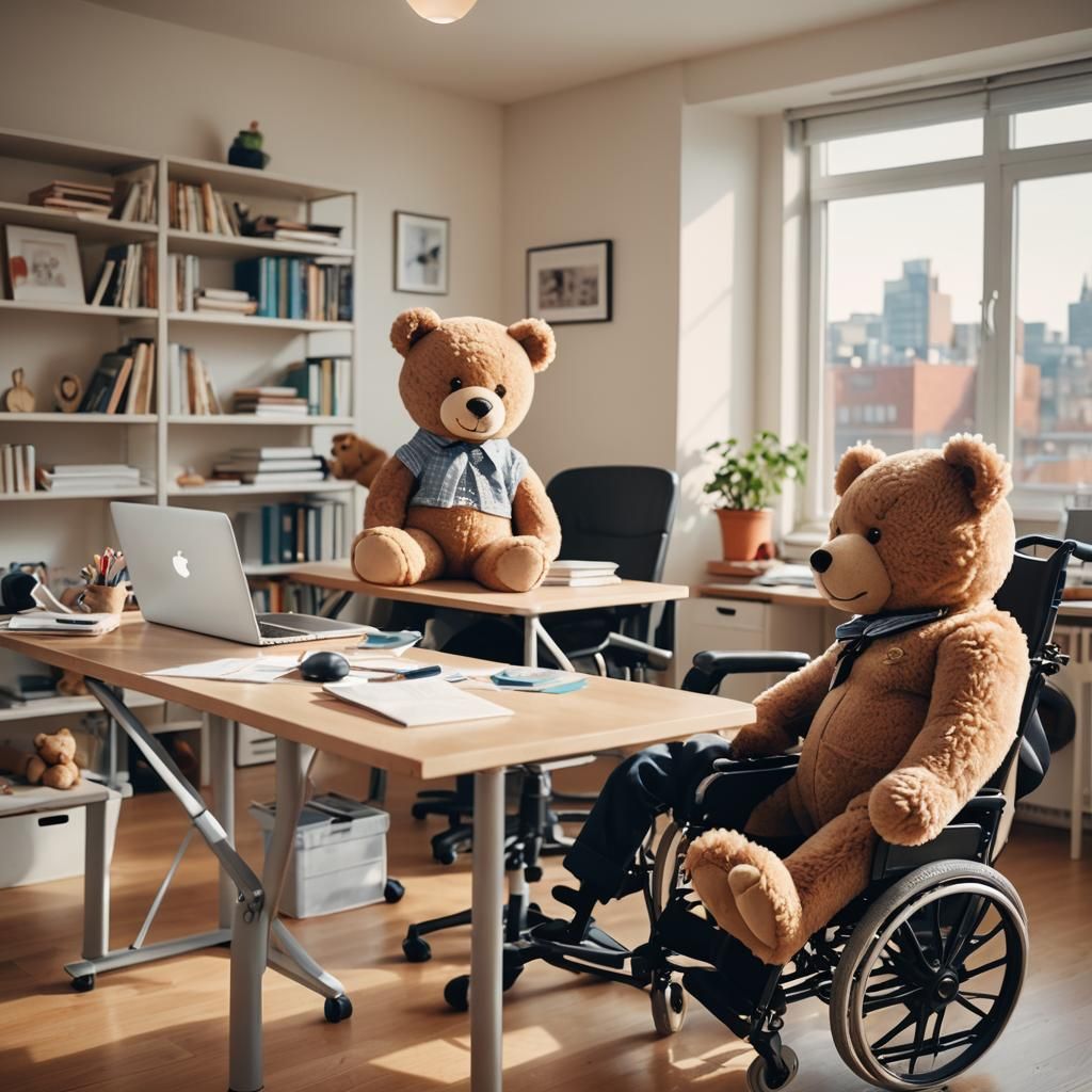 Home Office Scene with Laptop in Professional Photography