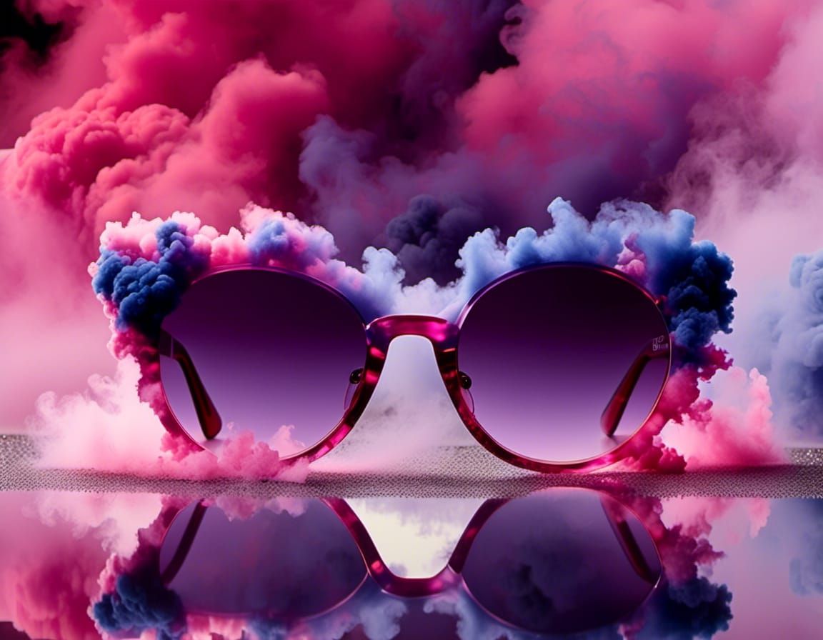 Sunglasses Made of Colored Smoke