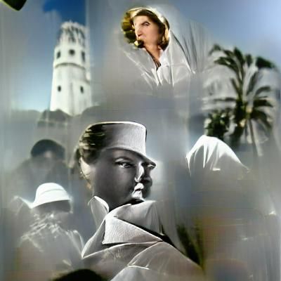 Classic Hollywood Portrait in Film Noir Style