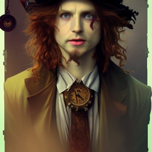 Steampunk Mad Hatter Hobbit Portrait