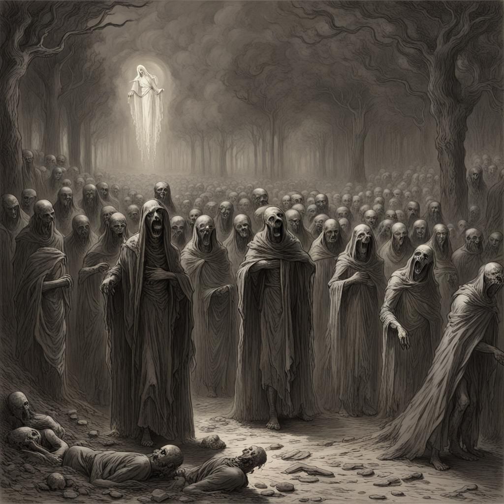 Undead Horde Marching Through Purgatory