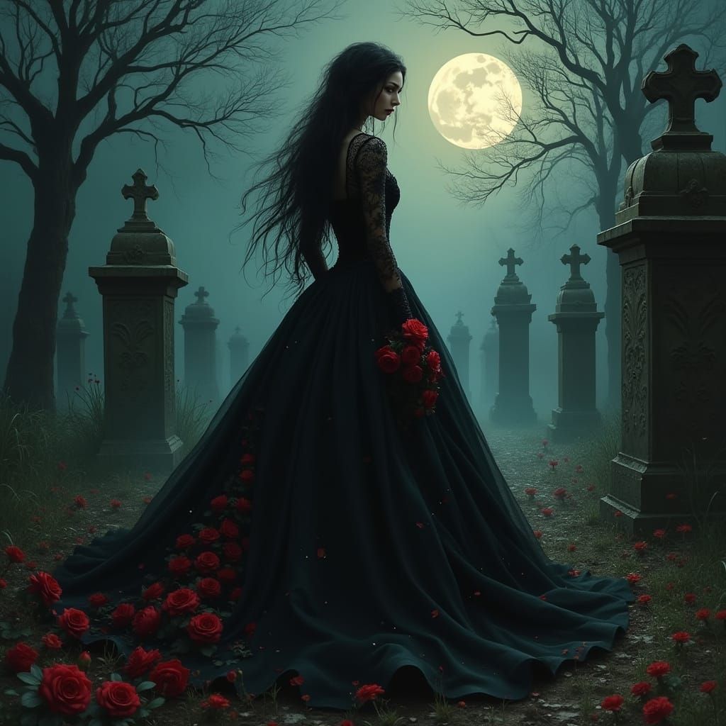 Gothic Romance Under the Valentine's Day Moonlight