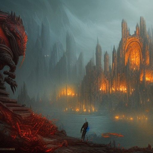 Terrifying Fantasy Concept Art in Deep Color