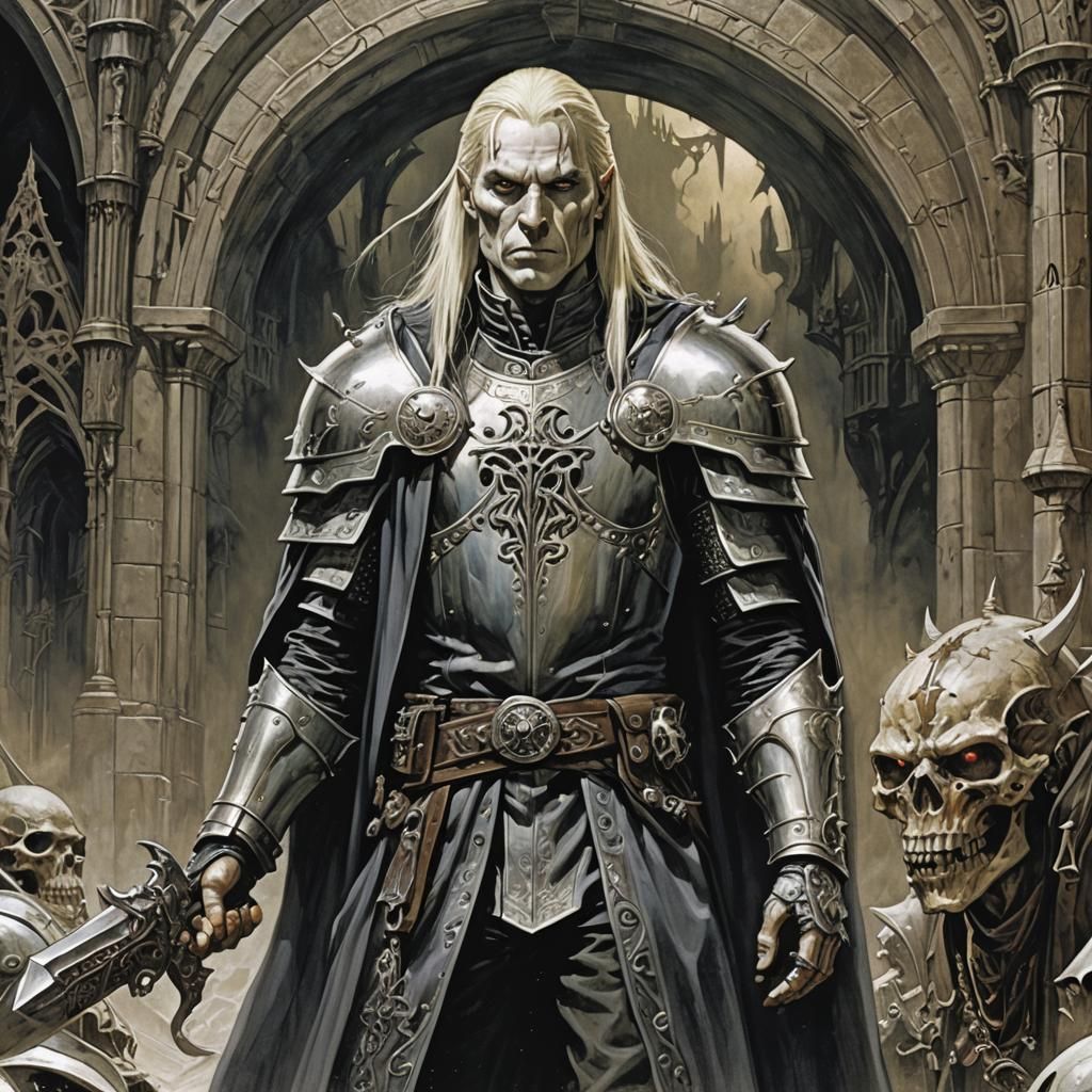 Elric of Melnibone: Fantasy Character Portrait