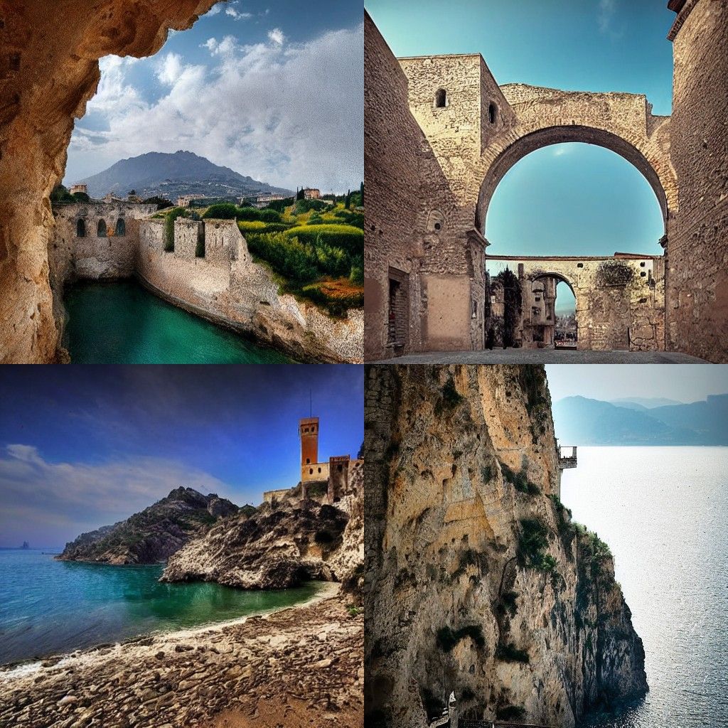 Abstract Architectural Scene in Minimalist Style