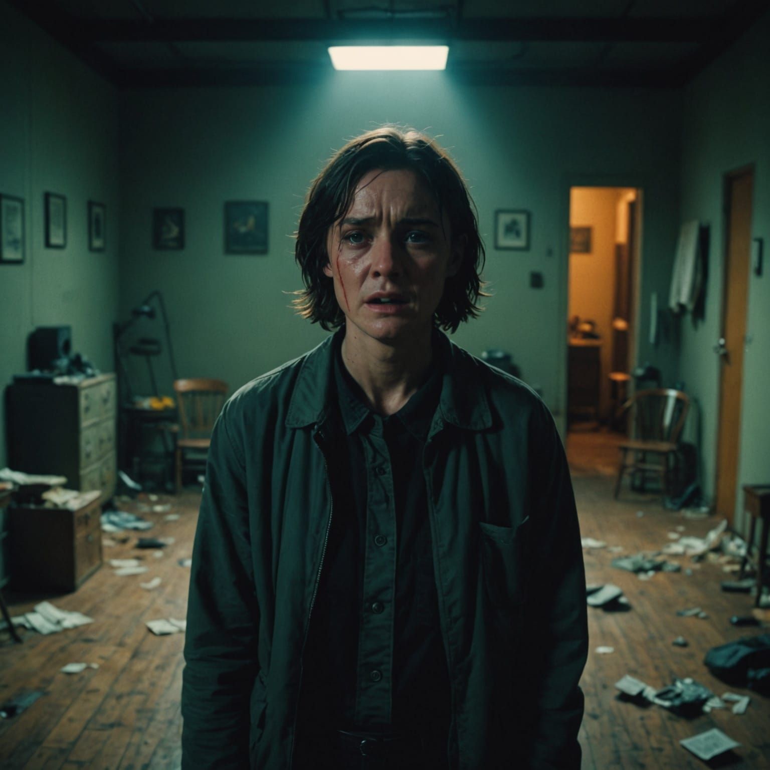 Moody Cinematic Masterpiece in Film Noir Style