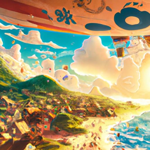 Anime Key Visual Inspired by Studio Ghibli