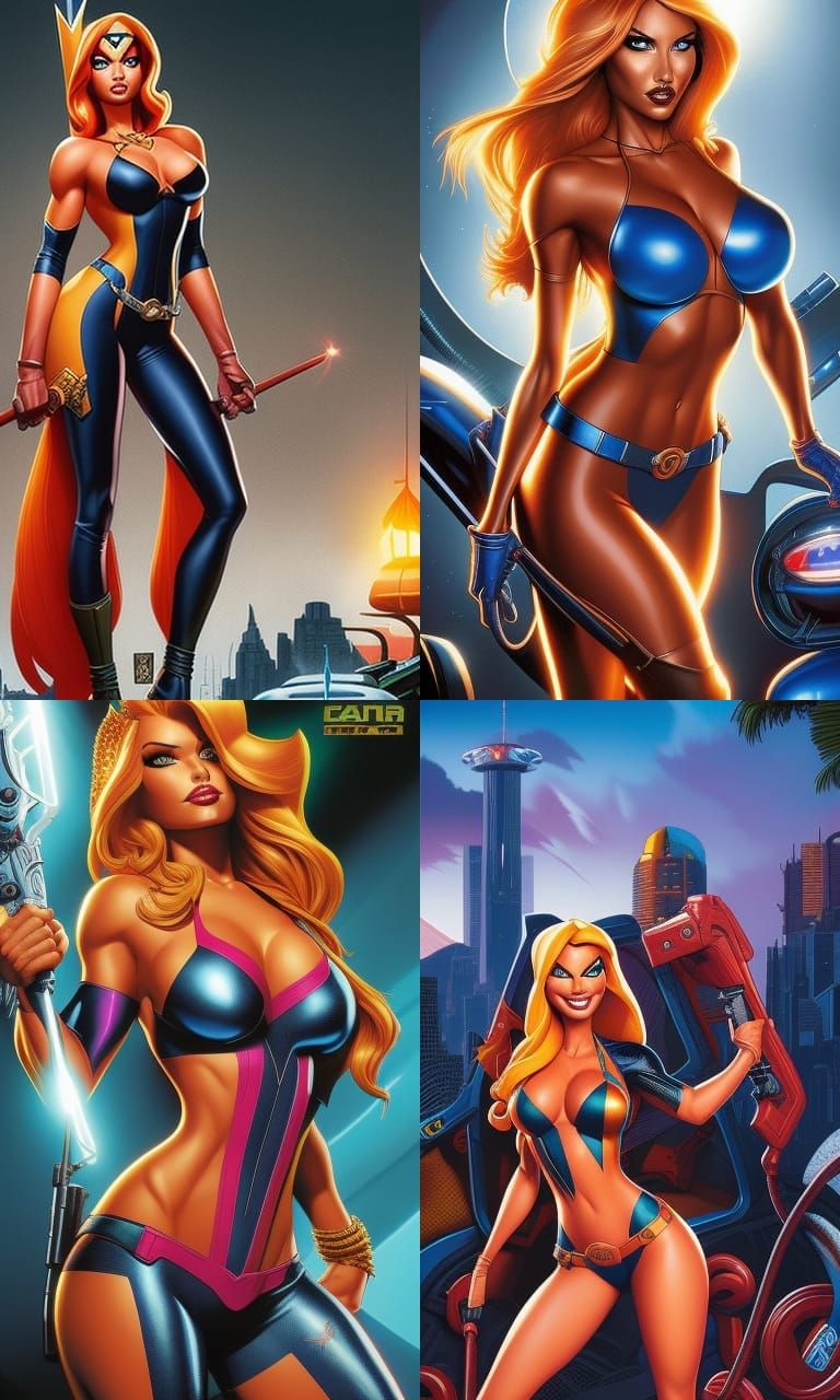 Tawna Bandicoot Portrait in Comic Book Style