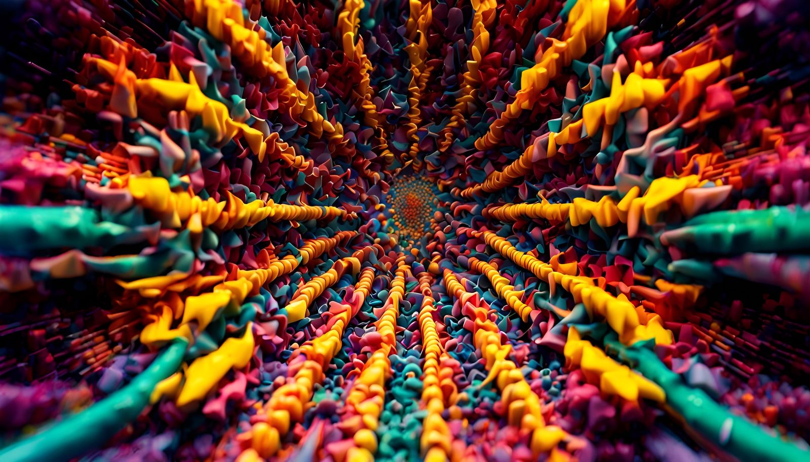 Exploding Interference Harmonics: Microdot Visualization