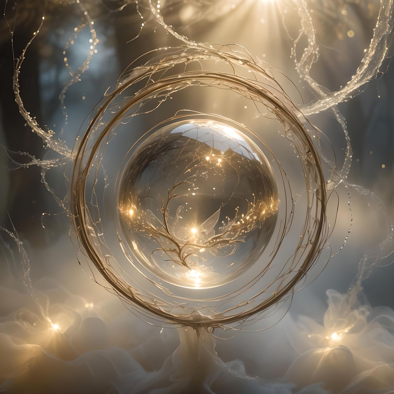 Sphere of Pure Light: AI Art