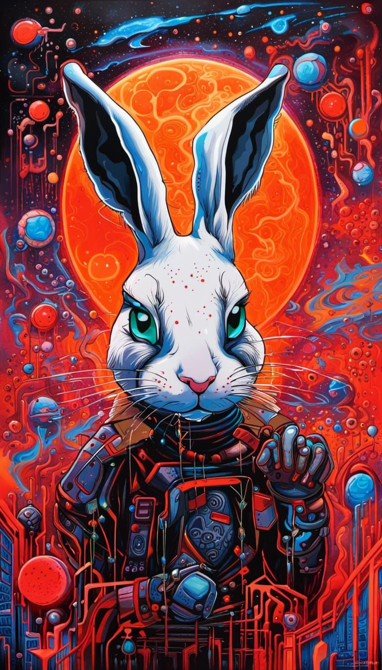 Esoteric Graffiti Art: Pleiades, Rabbit, Moon Matrix