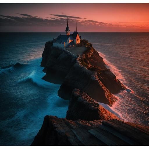 Hyperrealistic Dusk Seascape in High Definition