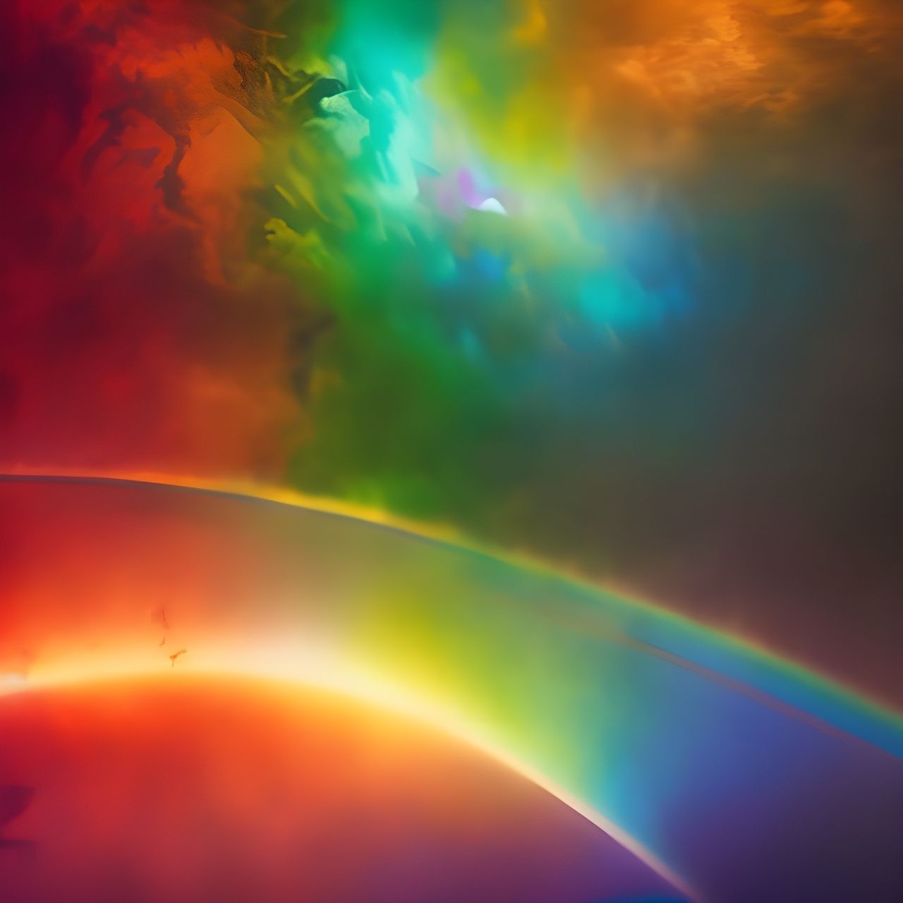 Hyperdetailed Deconstruction of a Brainstorm in Rainbow Colo...