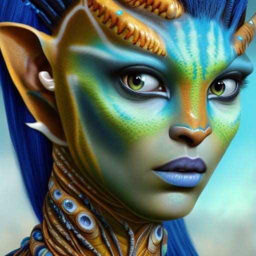 Neytiri Avatar Head Concept Art