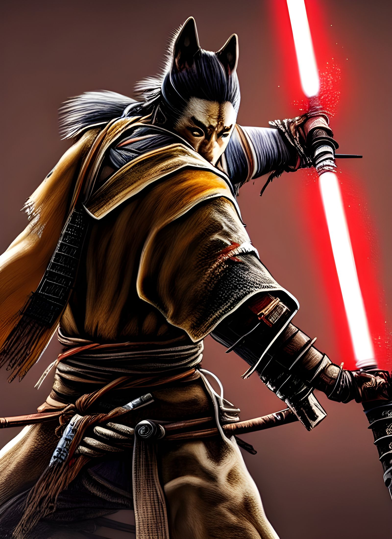 Jedi Samurai Wolf: A Star Wars Mashup