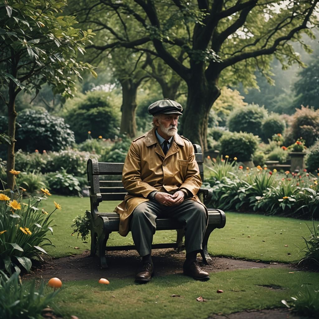 English Garden Cinematic Film Still