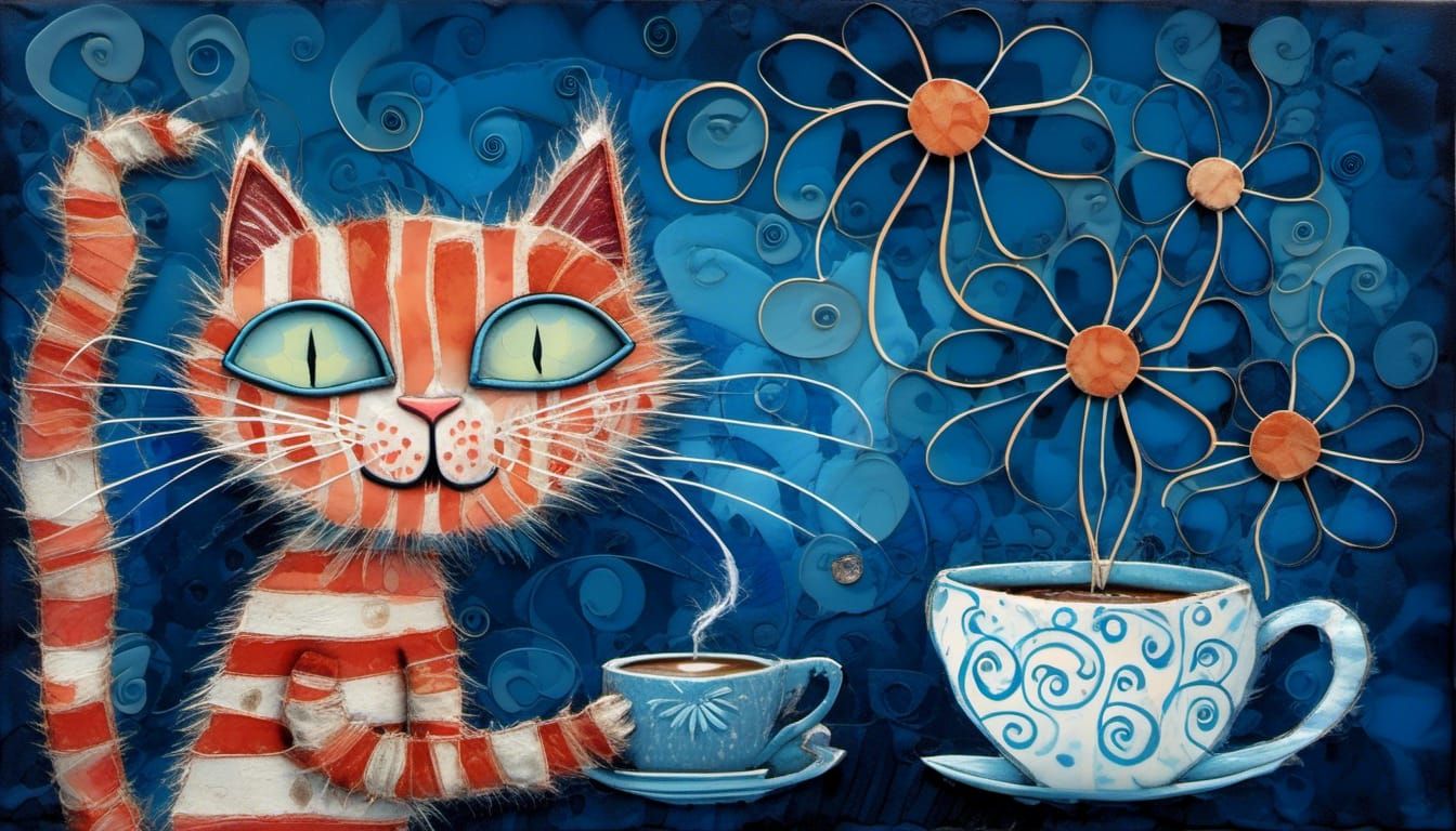 Sunday morning coffee cat. βοΈπ»