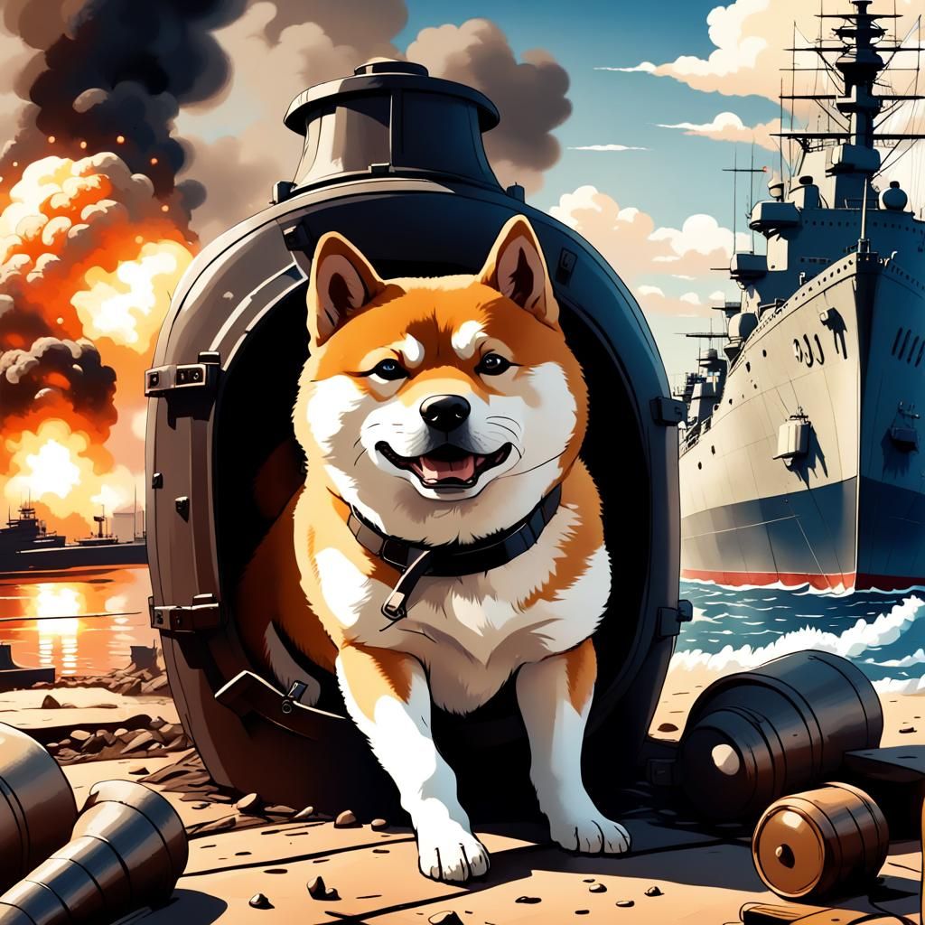 Shiba Inu Fighter Dog Destroys Pearl Harbor in WWII