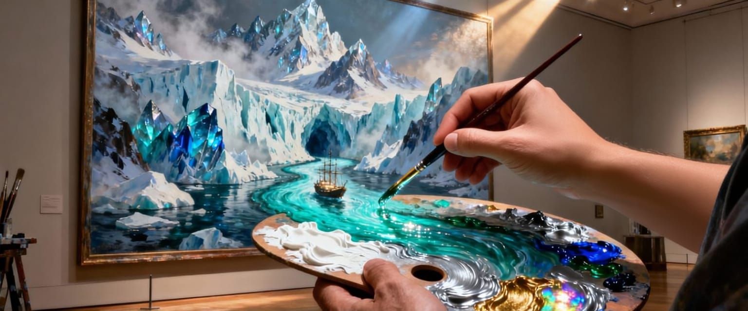 When oil and ice meet imagination