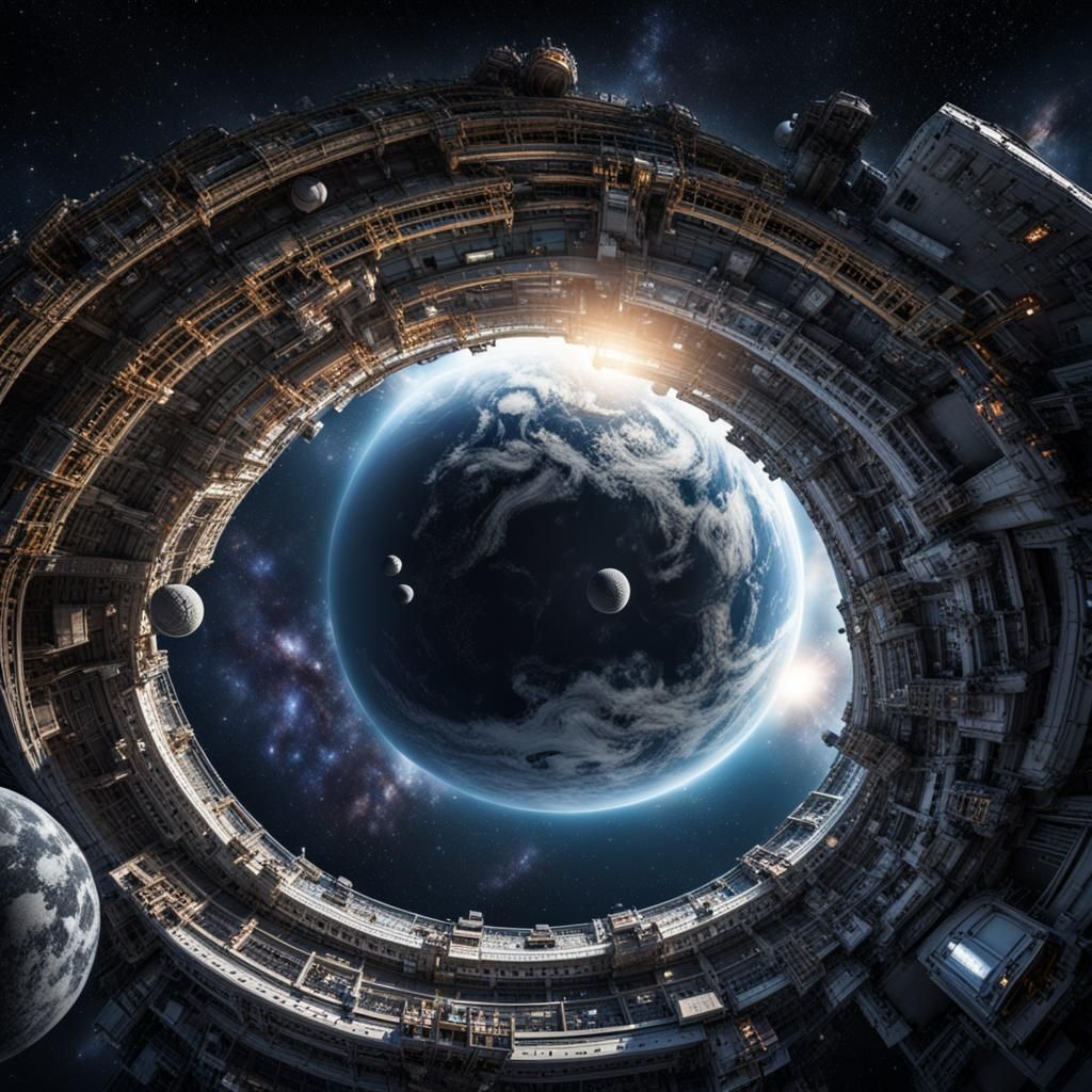 Vast Space: Hyperrealistic Cinematic Composition