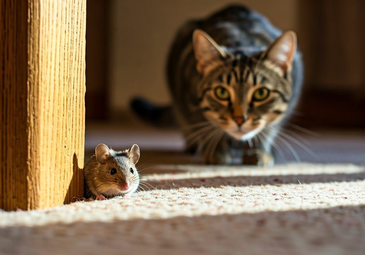 Cozy Urban Wildlife Scene in Photographic Style