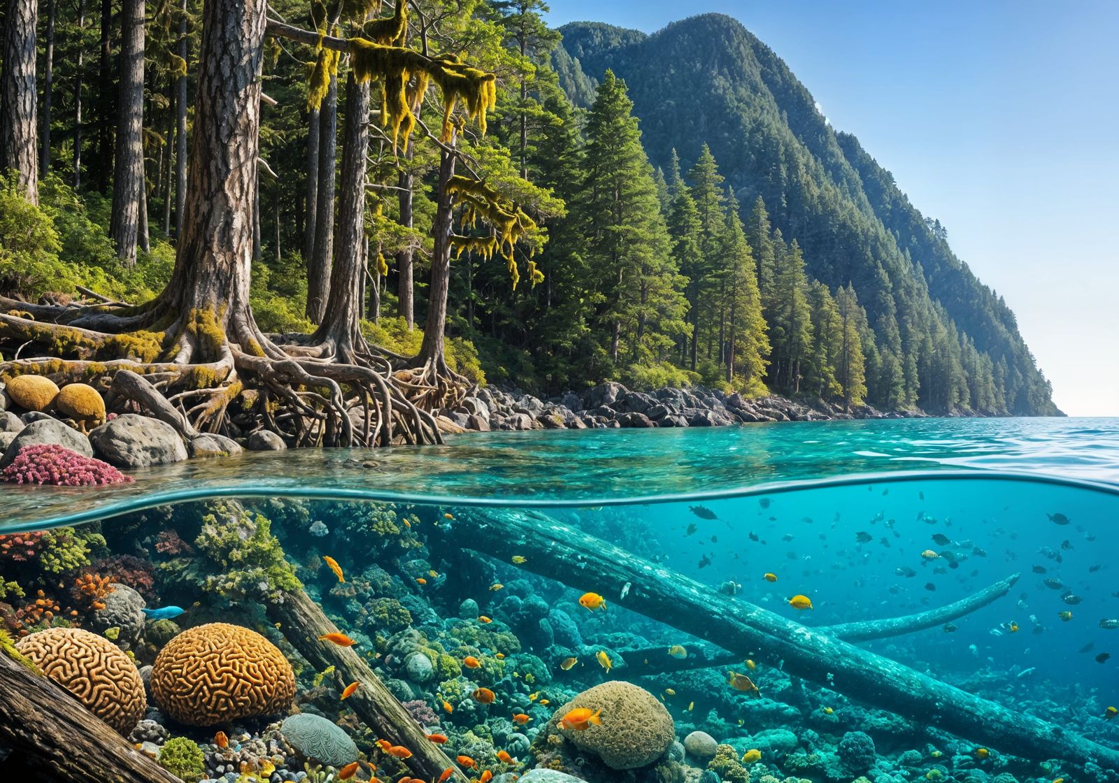 Fantastical Forest Meets Coral Reef in Cinematic Landscape