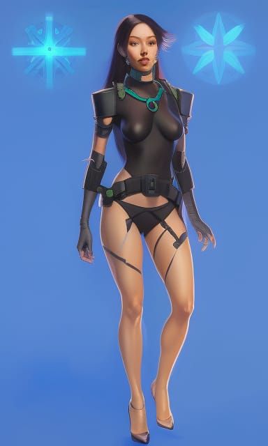 Beautiful Superheroine Concept Art in 8K Resolution