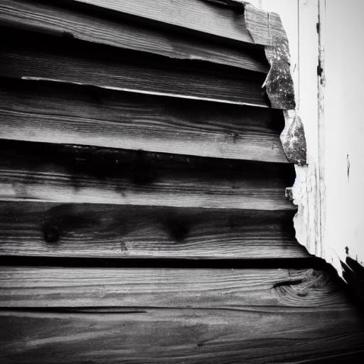 Faded Memories in High Contrast Black and White