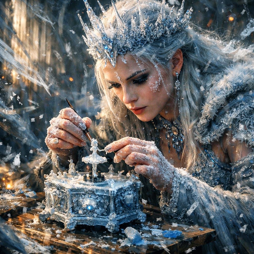 Ice Queen repairing her music box