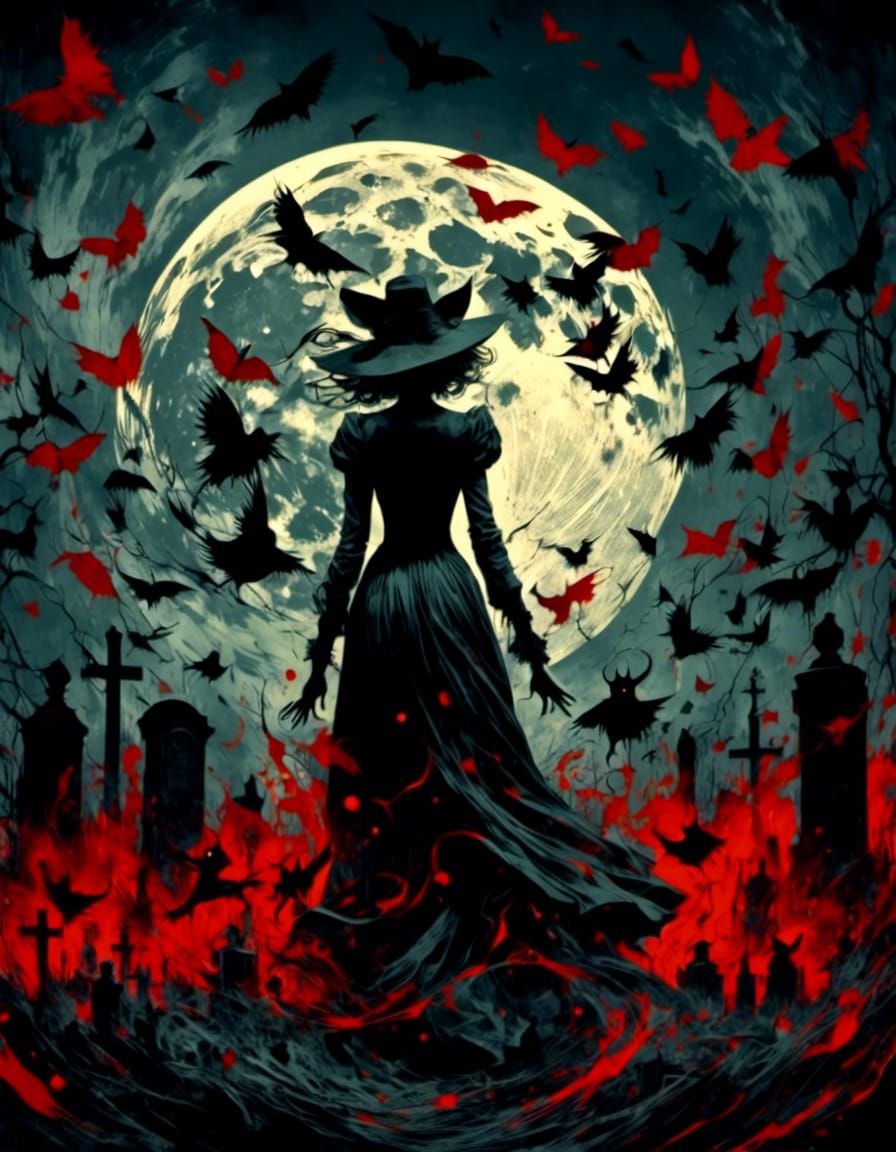 Witches' Dance: A Graphic Novel Illustration