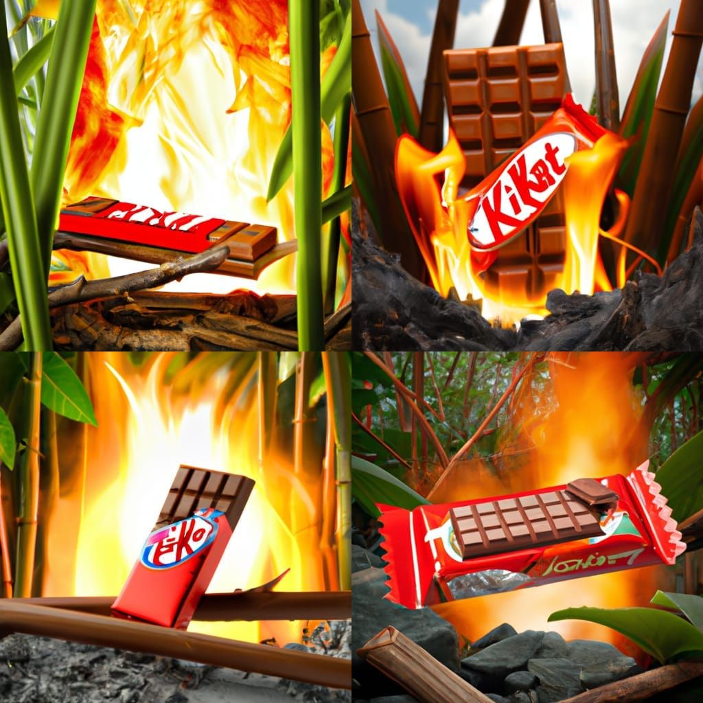 KitKat Meltdown: Jungle Fire Consumes Chocolate