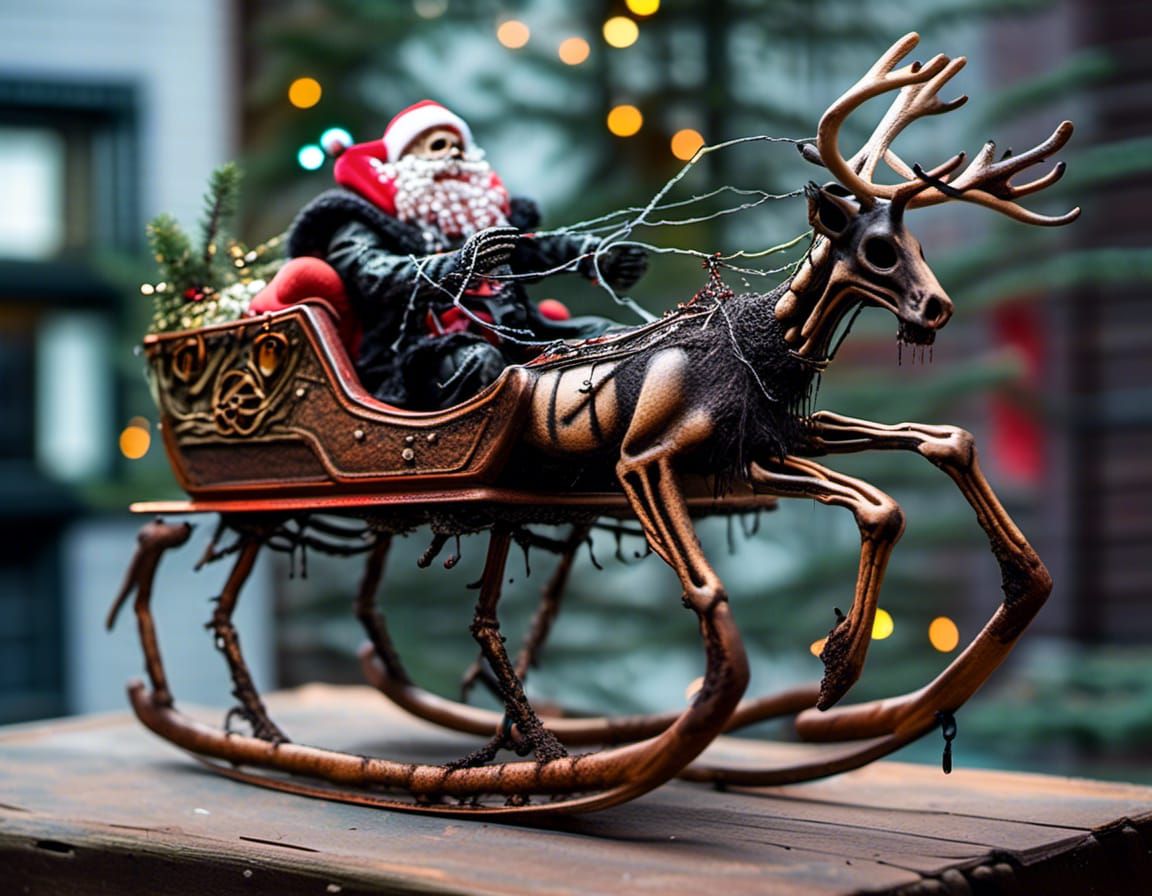 Zombie Santa's Cyberpunk Sleigh Ride of Horror