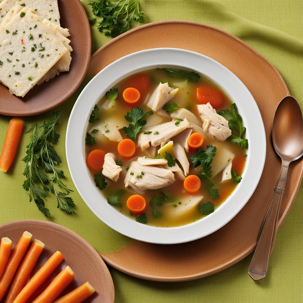 Passover Family Meal: Jewish Chicken Soup