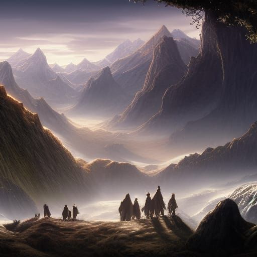Fellowship of the Ring: Detailed Matte Painting