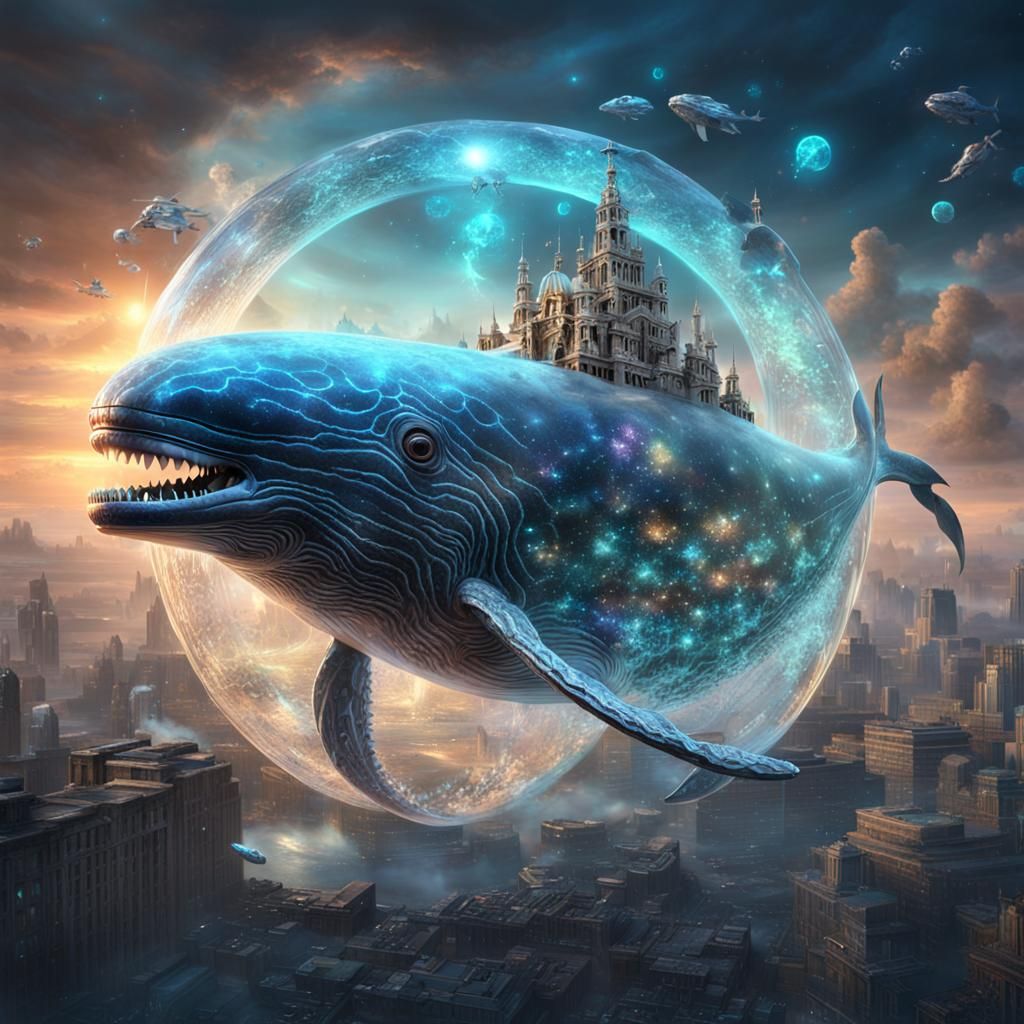 Crystal Whale Emerges From Black Hole