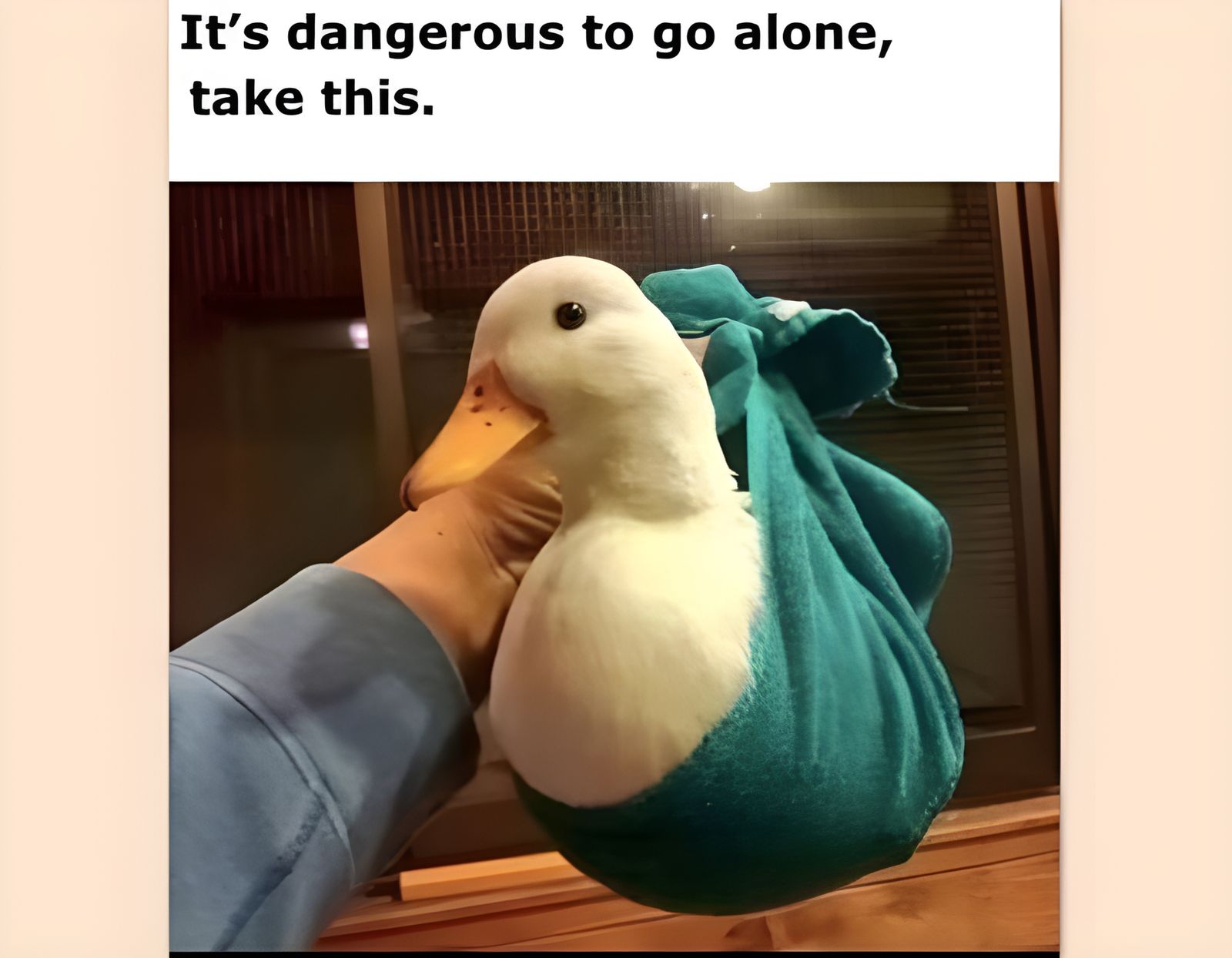 Emotional Support Duck: AI Generated Rendering