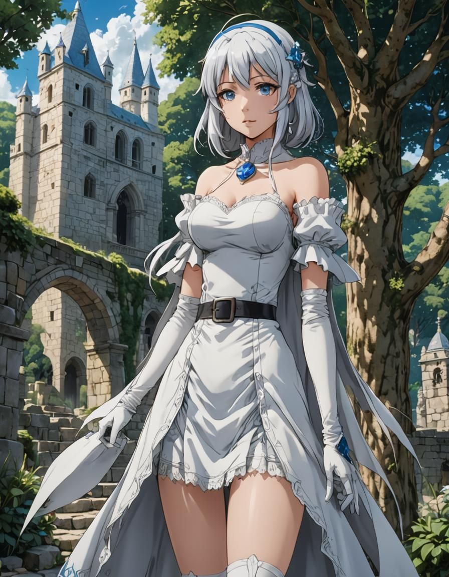 Hestia Full Body Portrait in Detailed Digital Art