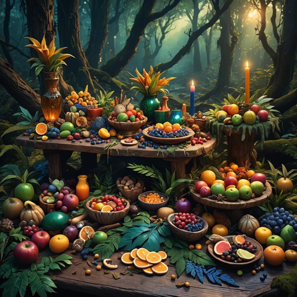 Enchanted Forest: Exotic Ingredients at Dusk