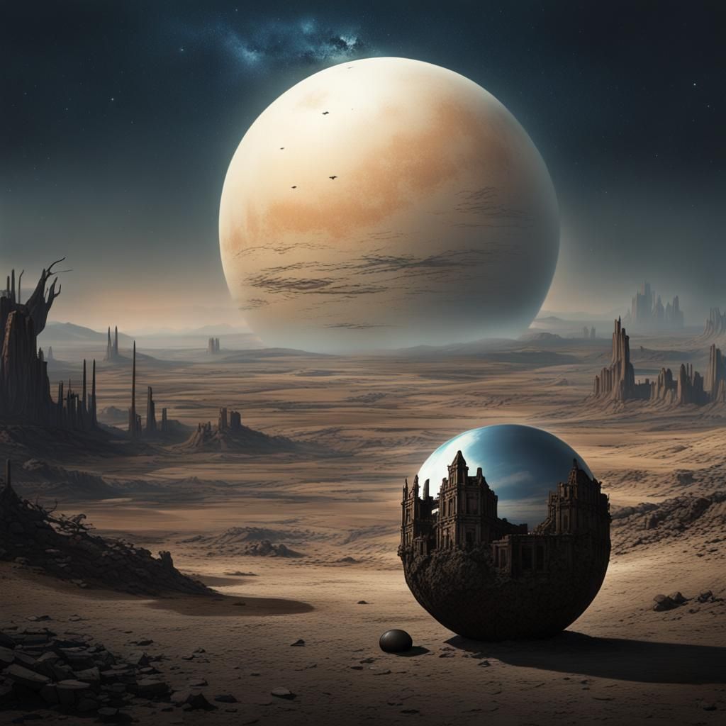 Barren Landscape Reborn: A Sphere of New Life