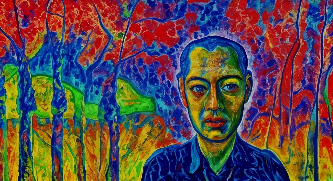 AI Art: Fauvist Exploration of Identity