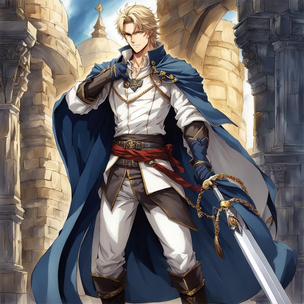 Denim Powell in Lord Outfit, Anime Style