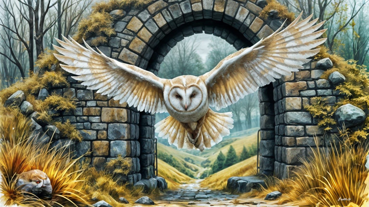 Great White barn owl