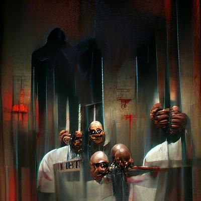 Sinister Death Row Scene by Greg Rutkowski