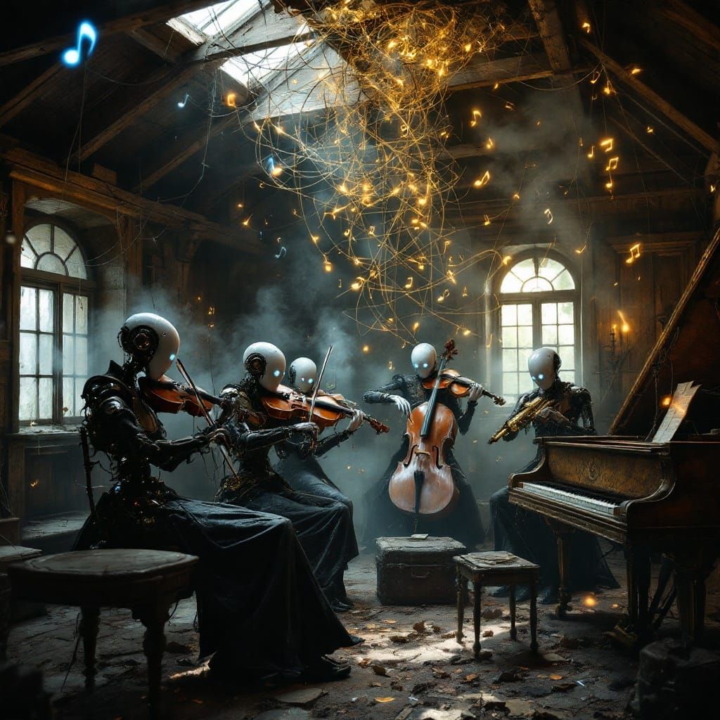 Ethereal Automaton Orchestra Performs Haunting Symphonies in...